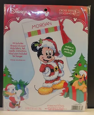 Disney Mickey Mouse Christmas Stocking Cross Stitch Kit 10  Long  • $13.49