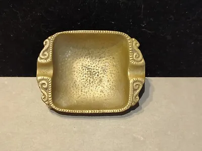 Vintage Mid Century Modern Nordia Solid Brass Cigarette Ashtray Made In Israel • $22