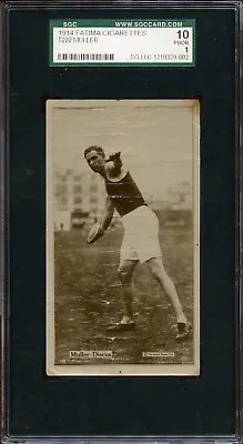 1914 T222 Fatima Cigarettes Athletes MULLER Shot Put Graded SGC 1 • $200