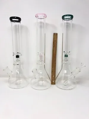 $49.99 • Buy 16  Inch Beaker Bong Heavy Quality Glass Water Pipe W Ice Catcher Matrix Perc