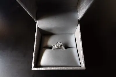$999 • Buy ZALES 1-1/4 CT. T.W. Diamond Bridal Set In 10K White Gold Diamond Ring