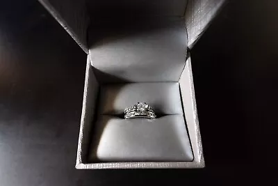 ZALES 1-1/4 CT. T.W. Diamond Bridal Set In 10K White Gold Diamond Ring • $999