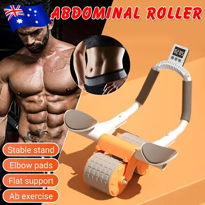 Automatic Rebound Abdominal Wheel Ab Roller Wheel Elbow Support Roller Tool Kit • $30.95