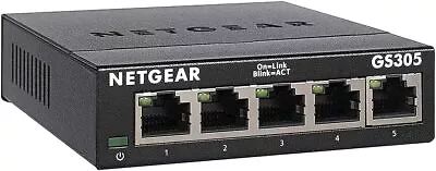 NETGEAR 5 Port Gigabit Ethernet Network Switch Hub LAN Network Internet Splitte • £28.09