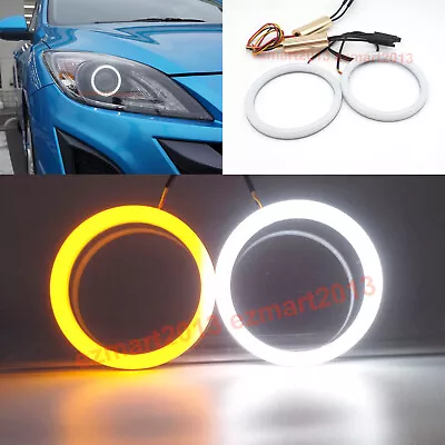 Switchback LED Halo Ring For Mazda 3 Sport 10-13 Headlight Angel Eye DRL Lamp • $42.31