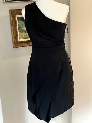 J. Mendel Women Black/Sequin Cocktail Dress 8 • $75