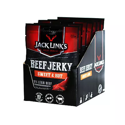 Jack Link's Sweet And Hot Beef Jerky - Box Of 12 X 25g Packs • £21.75