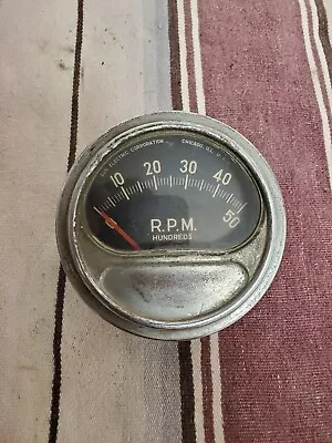  VINTAGE SUN TACH TACHOMETER 50 RPM Rat Rod Hot Rod • $125