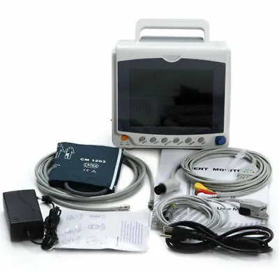 CMS6000C 8  Vital Sign Patient Monitor ECG NIBP RESP SPO2 PR TEMP CONTEC NEW • $459