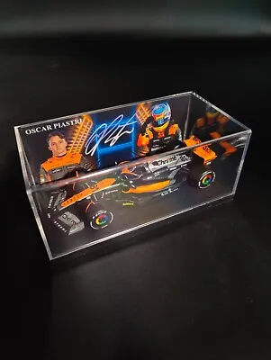 2023 F1 Oscar Piastri McLaren MCL60 Diecast Car Model PLUS Display Case Bundle • $49.94