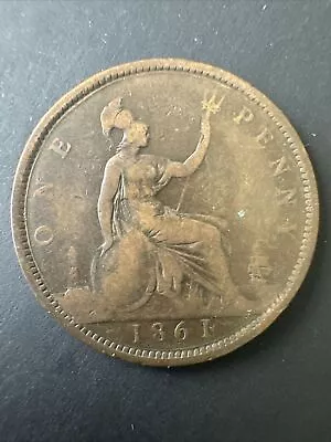 Great Britain 1861 - 1 Penny - Queen Victoria 2nd Portrait; 1st Type • £9.99