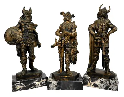 DEPOSE ITALY VIKING FIGURINES 7” Set Gustav Olav Harald RARE READ • $52.24