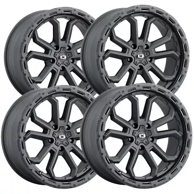 (Set Of 4) Vision 405 Korupt 20x10 5x5  -25mm Satin Black Wheels Rims 20  Inch • $875.96