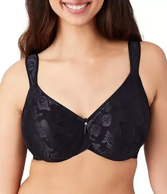 Wacoal 85567 Awareness Underwire Bra 34DD Black Full Coverage $68 Gorgeous! NWT • $34.95