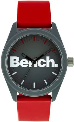 Bench Mens Watch With Grey Dial And Red Strap BEG003R • £20.54