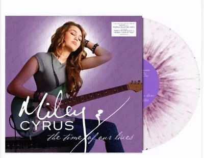 Miley Cyrus The Time Of Our Lives Vinyl New! Limited White W/ Purple Splatter Lp • $59