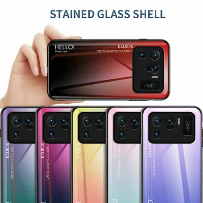 For Xiaomi Mi 11 Ultra 11 Lite 11 Pro Luxury Shockproof Tempered Glass Back Case • $13.20