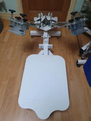 £100 • Buy Silk Screen Printing Machine 4 Colour 2 Arm Station Press T-Shirt Equipment Kit 