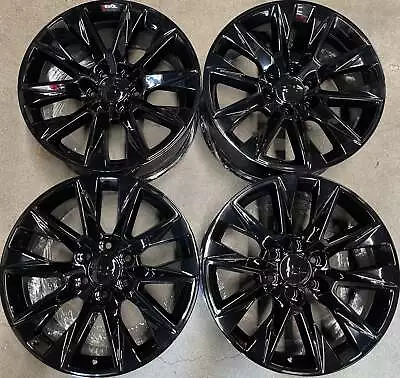 $1290 • Buy Four Chevy Silverado Z71 Factory 20 Wheels Oem 5919 Rims Black Tahoe Sub