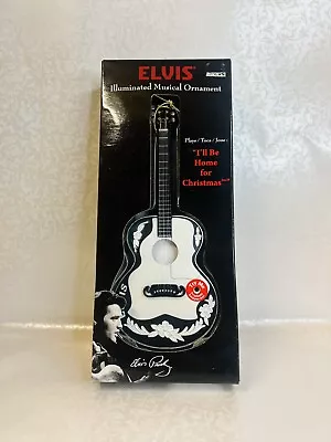 Elvin Presley Musical Ornament “I’ll Be Home For Christmas” One String Is Loose • $8