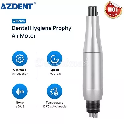 NSK Dental Hygiene Prophy Handpiece Air Motor 4Holes & 4:1 Nose Cone 360° Swivel • $62.49