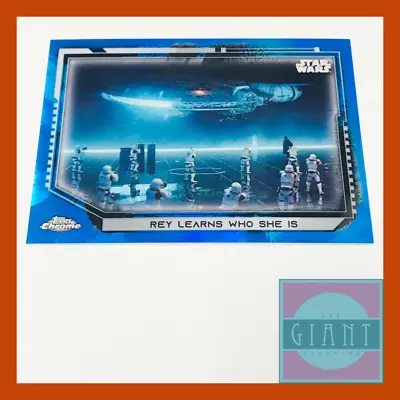 2021 Topps Star Wars Chrome Legacy Base #10 Blue Refractor /99 Rise Of Skywalker • $6.89