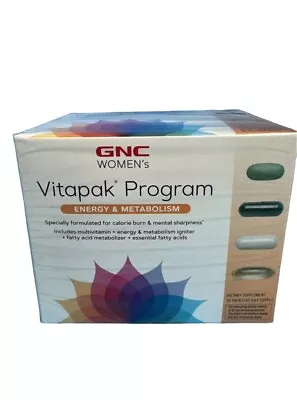 GNC WOMENS  VITAPAK  Program Energy And Metabolism 30 Days Supply Exp: 06/24 • $29