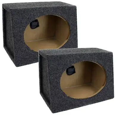 QPower Angled Style 6 X 9 Inch Car Audio Speaker Box Enclosures 2 Speaker Boxes • $30.59