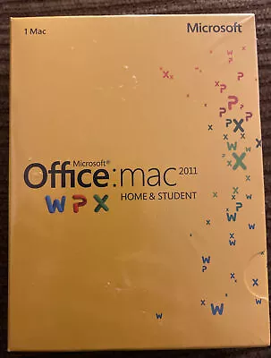 Microsoft Office For Mac/Apple Home Student Edtion 2011 #GZA-00267 NEW IN BOX • $41