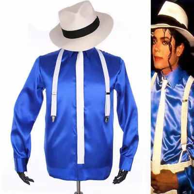 New Smooth Criminal Album《Bad》Michael Jackson Concert Jacket Men Cosplay Costume • $47.13