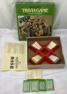 1984 Golden Trivia Game: M.A.S.H. Edition Game Complete Great Cond FREE SHIPPING • $35.99