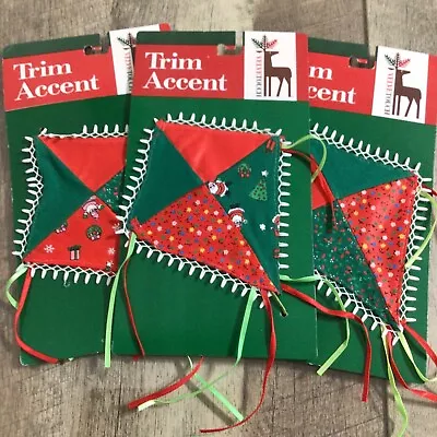 Vintage Christmas Decoration Trim Accent Lot Of 3 • $14.95