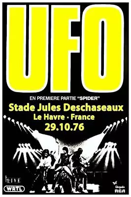 U.F.O. * POSTER * Live France Concert Michael Schenker UFO - Wall Art Pic • $26.89