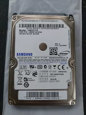 Samsung SpinPoint MP4 HM321HI 320GB 7200RPM 2.5  SATA Notebook Hard Drive  • £10