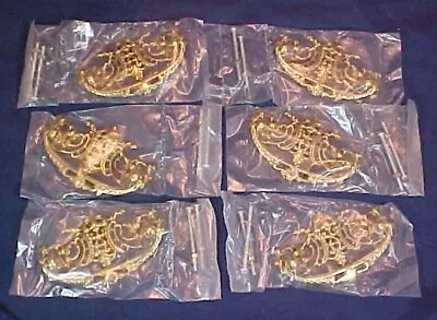 Set Of 6 Brass Matching Drawer Handle Pull In Original Package • $19.50