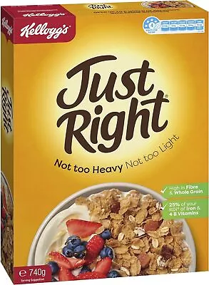 Kellogg's Just Right Apricot And Sultana Breakfast Cereal 740g • $19.50