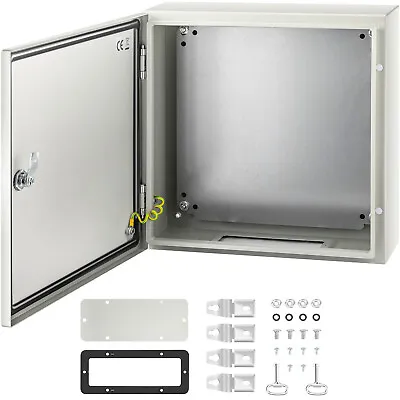 VEVOR 16x16x6'' Carbon Steel Electrical Enclosure IP65 Wall Mount Junction Box • $73.99