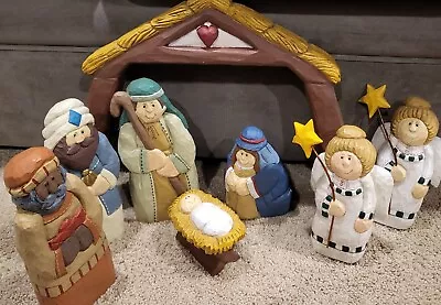 Eddie Walker Large Size Nativity Baby Jesus Mary.....Midwest Of Cannon Falls • $85