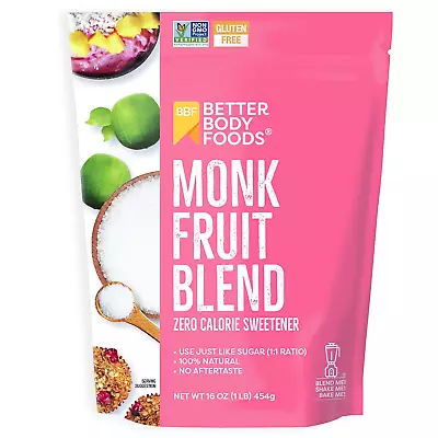 Monk Fruit Sweetener Zero Calorie Keto-Friendly Raw Cane Sugar Sub 1Lb 16 Oz • $15.99