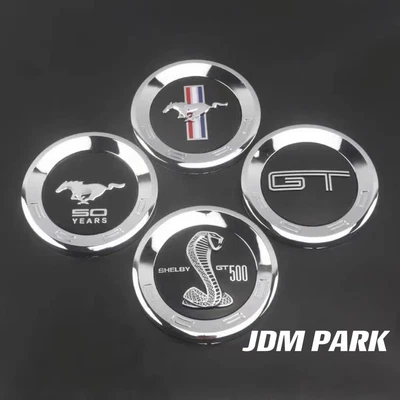 $55 • Buy Ford Mustang  ShelbyDECAL CHROME BLACK TRUNK DECK LID EMBLEM BADGE FIT 5.9 /15cm