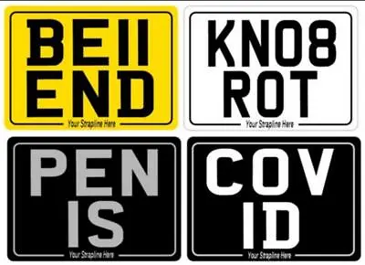 ALUMINIUM PLATE Modern Or Classic Motorcycle Scooter Metal Show Number Plates • £1.99