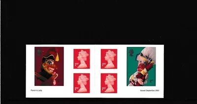 £4.50 • Buy 2001 Mint Punch And Judy Self Adhesive Machin Booklet Pm3