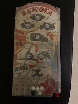 Vintage  Bazooka Military Theme Hand-Held Pinball Game • $25