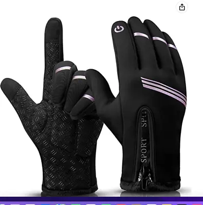 Winter Warm Gloves Touch Screen Waterproof Thermal Gloves For Running Cycling  • $12.99