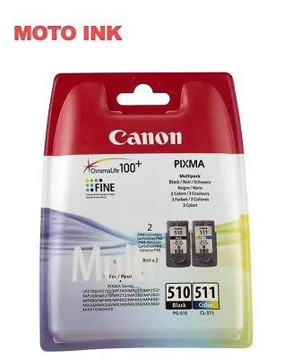 £33.36 • Buy Canon 2970B010 Original PG-510 & CL-511 Ink Pack For PIXMA IP2700 IP2702 Printer