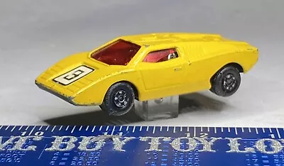 1973 Lesney Matchbox Superfast No. 27 Lamborghini Countach Yellow REPAIR RESTORE • $9.05