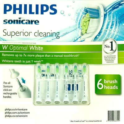 Philips Sonicare Diamond Clean Replacement Electric Toothbrush Heads 6Pack • $67.19