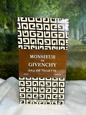 Monsieur De Givnechy 881ml Edt Vintage Splash (new With Box) • $837.50