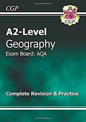 A2 Level Geography AQA Complete Revision & Practice CGP Books • £4.73