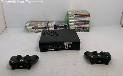 Microsoft XBox 360 228GB Home Console With 2 Controllers Kinect And 22 Games • $29.99